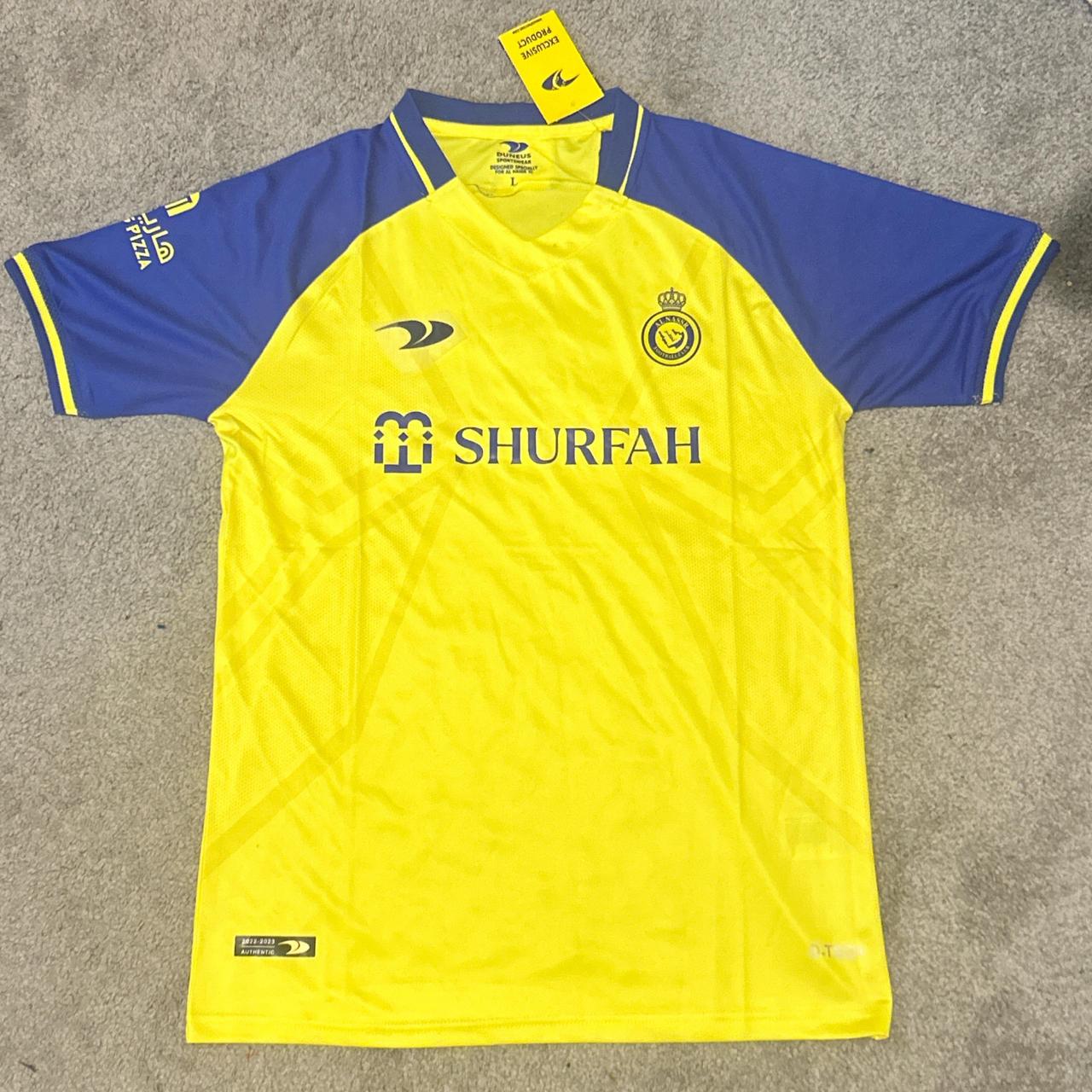 22/23 AL NASSR HOME JERSEY BY DUNEUS #ronaldo... - Depop