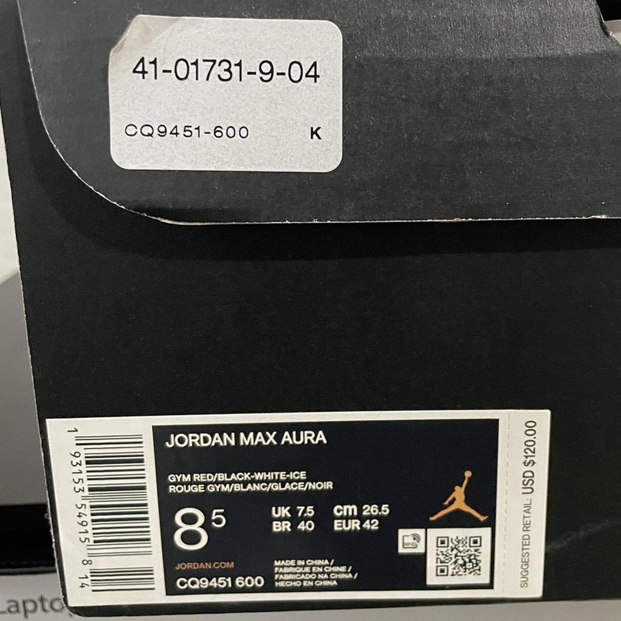 jordan max aura 2 gym red