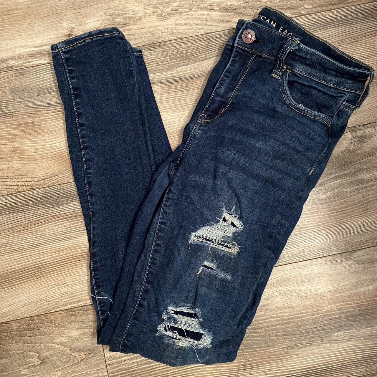 American Eagle jeans! Like new size 10 long! The... - Depop