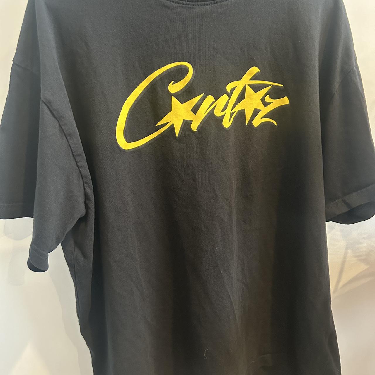 Black/Yellow Corteiz Allstarz Tee. Have only worn a | Depop
