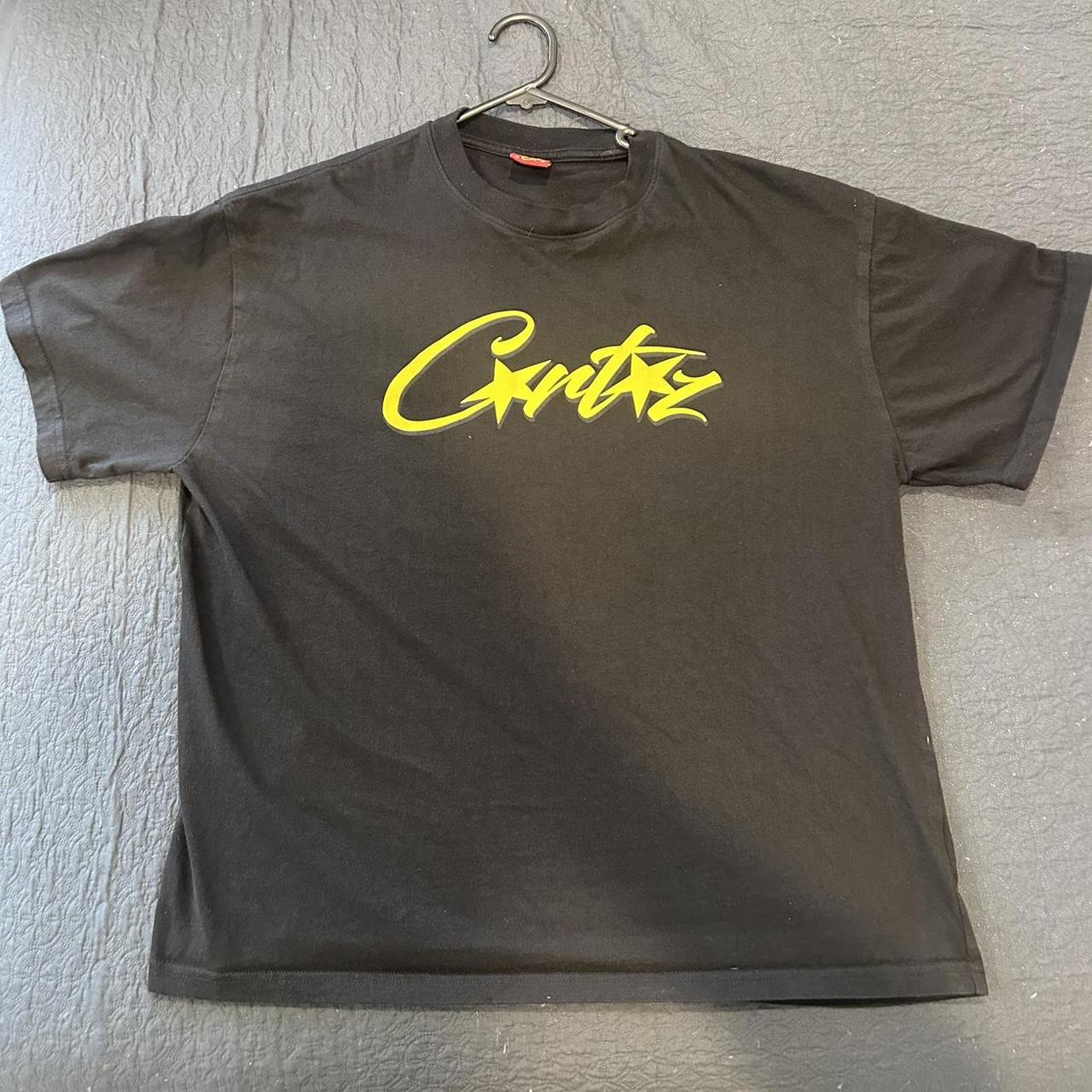 Black/Yellow Corteiz Allstarz Tee. Have only worn a | Depop