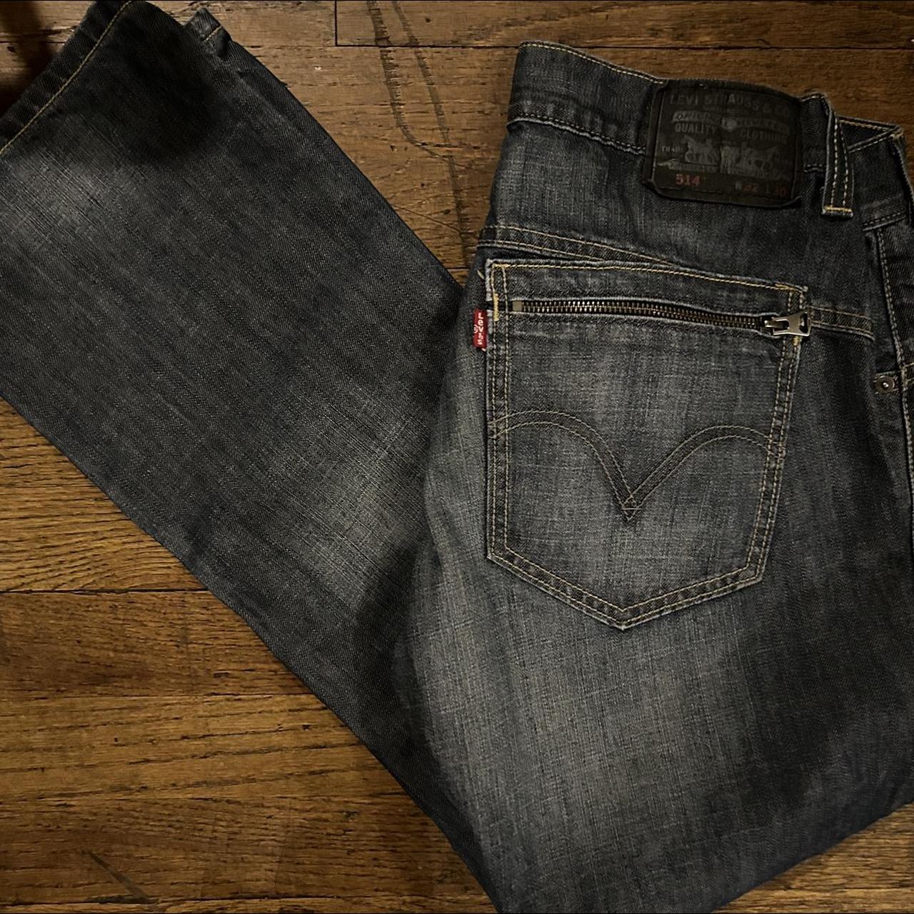 514 slim medium wash jeans -