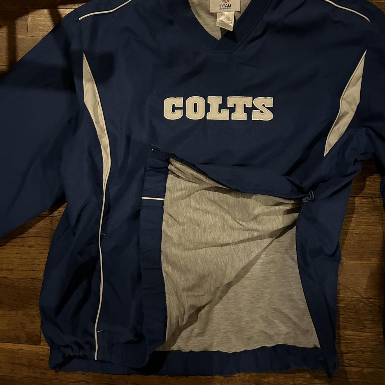 NFL Team Apparel Indianapolis Colts Hoodie Blue - - Depop