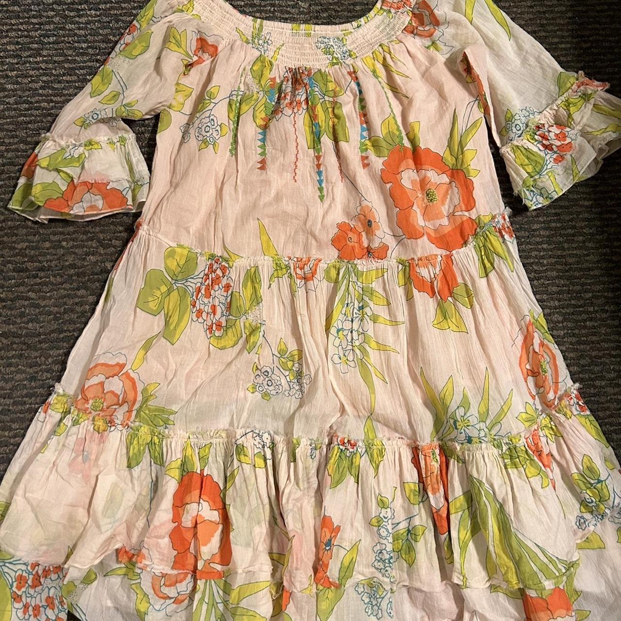 Altar’d State floral bohemian hippie style dress-... - Depop