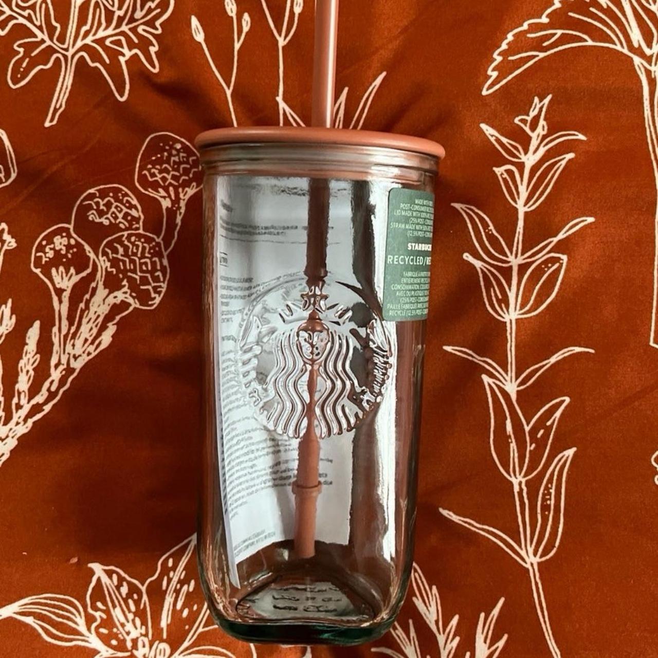 Starbucks 2024 recycled glass triangle tumbler with... - Depop