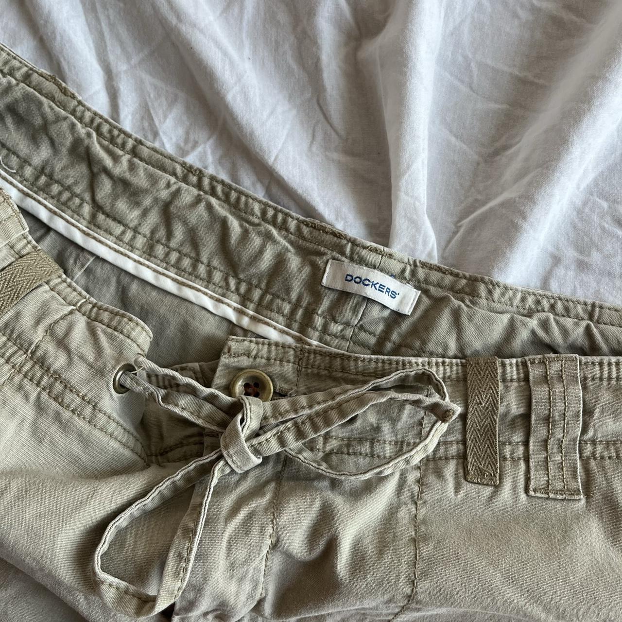 Dockers Women's Khaki and Tan Skirt | Depop