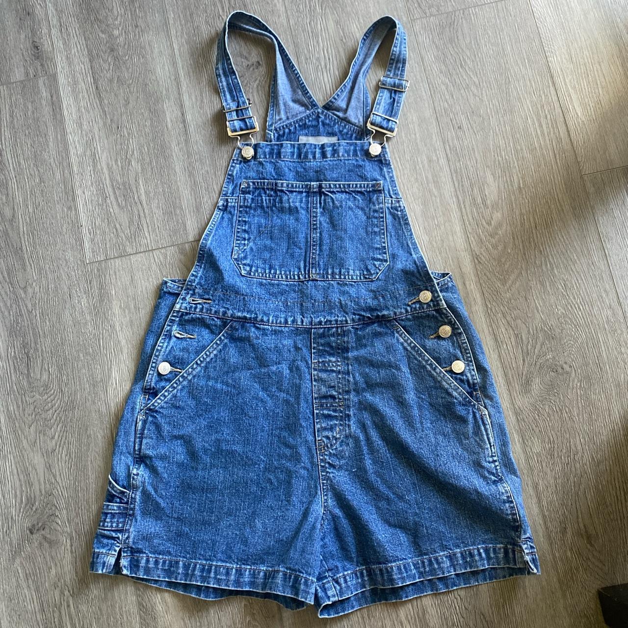 Cute overalls! Shorts are like mom shorts!... - Depop