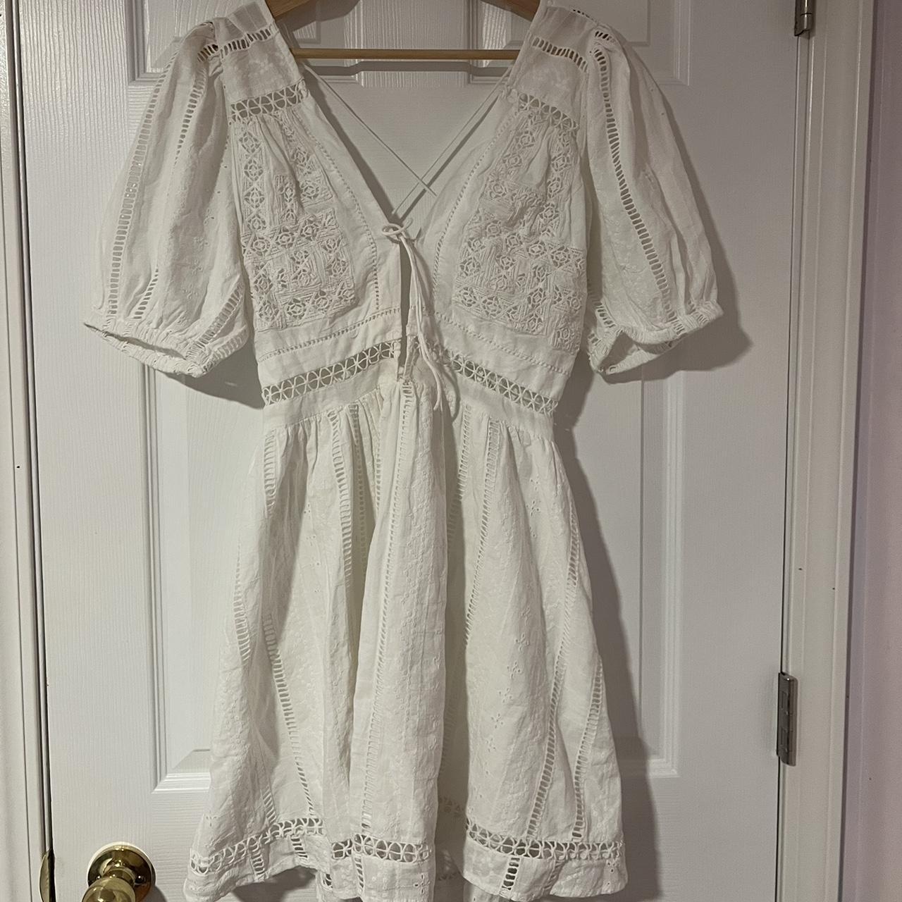 Urban Outfitters white dress size M - Depop