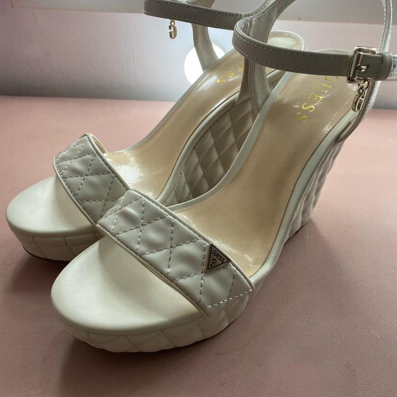 guess platform wedges