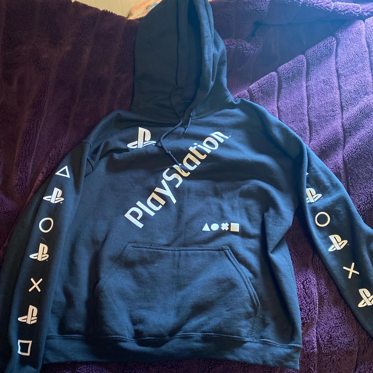 Large black Playstation hoodie very comfy and only. Depop