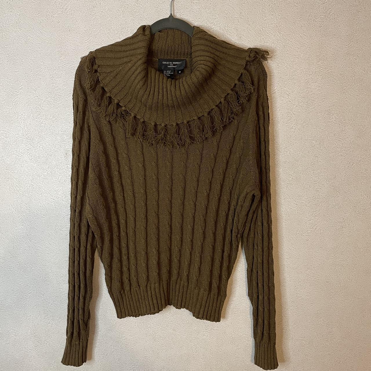 Colette Mordo for Sadimara cable knit draped neck... - Depop