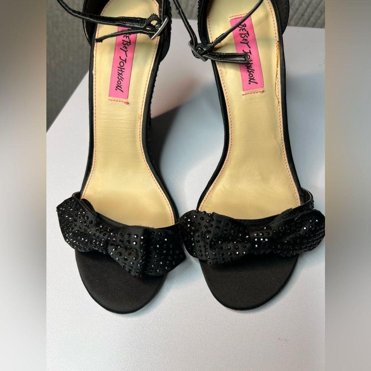 Betsey Johnson Delancyy Wedge Evening Sandals 8.5... - Depop