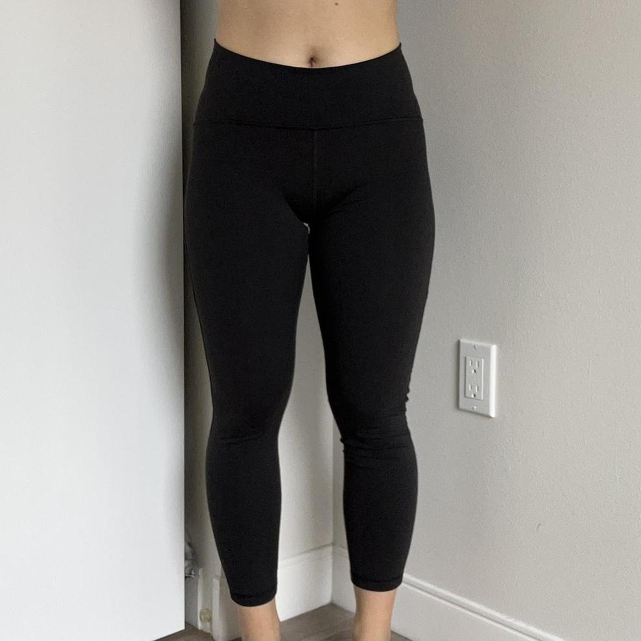 lululemon leggings * black train time 7/8 leggings... - Depop