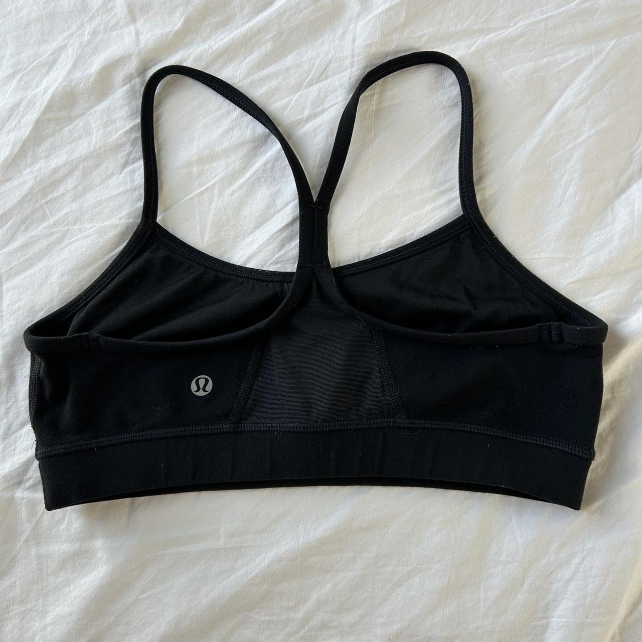 Black Y- back lululemon sports bra * size 6 * - Depop