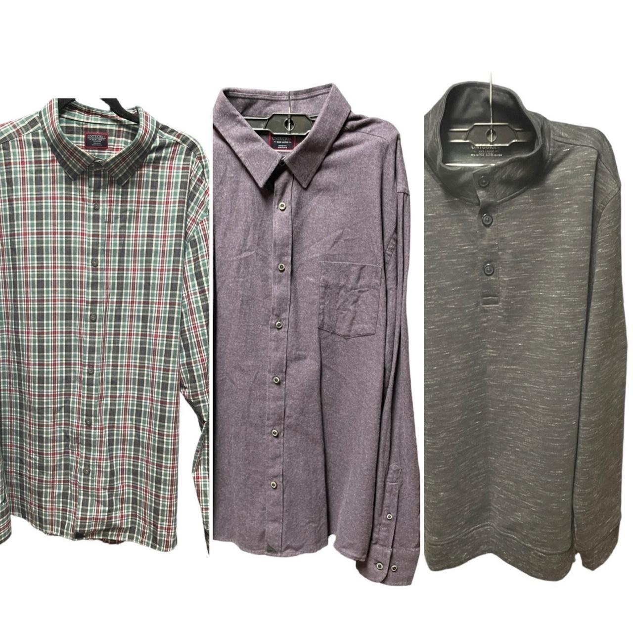 2024 3 New Untuckit Long-sleeve Men's shirts XXXL