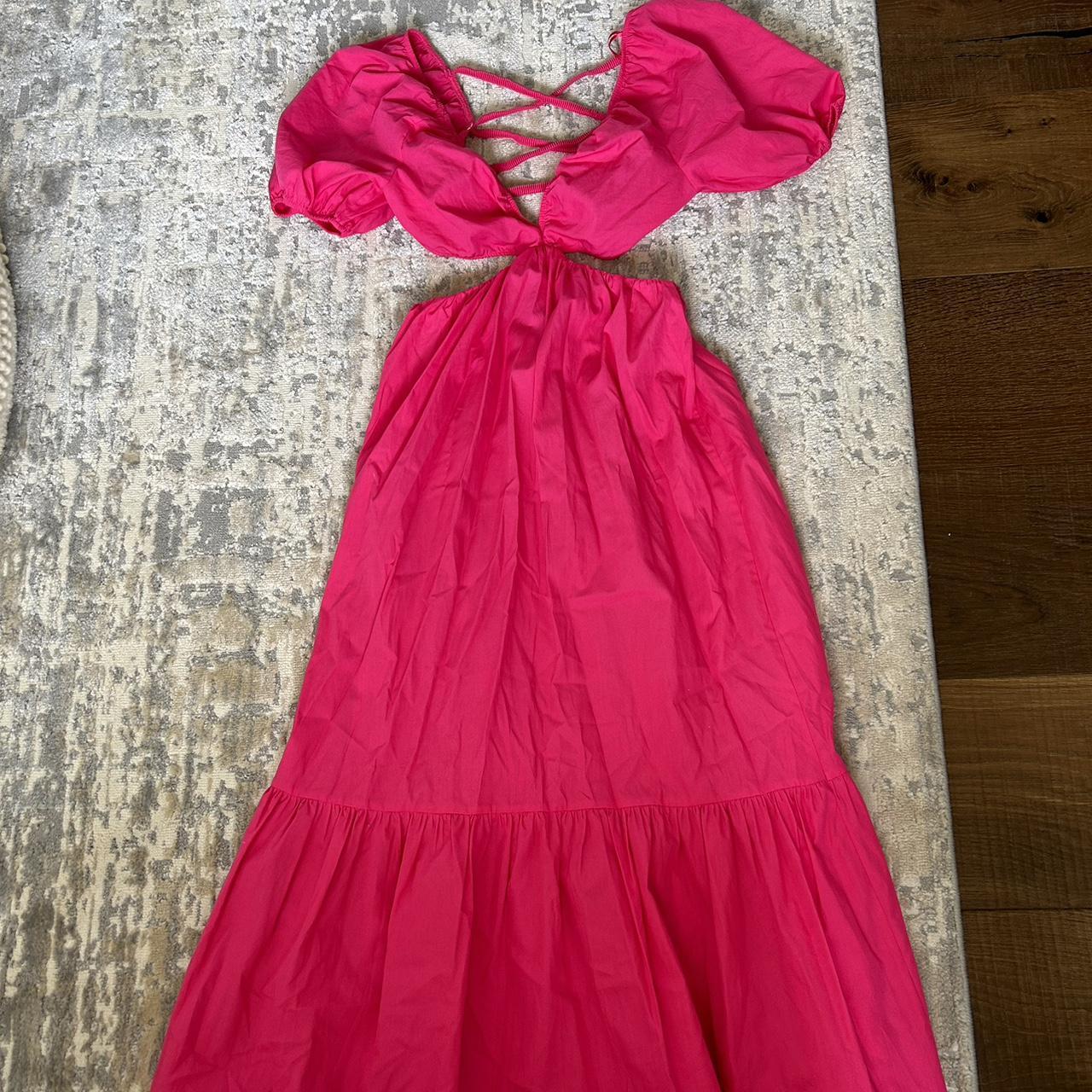 Hot pink Zara babydoll dress! Size Small Never... Depop