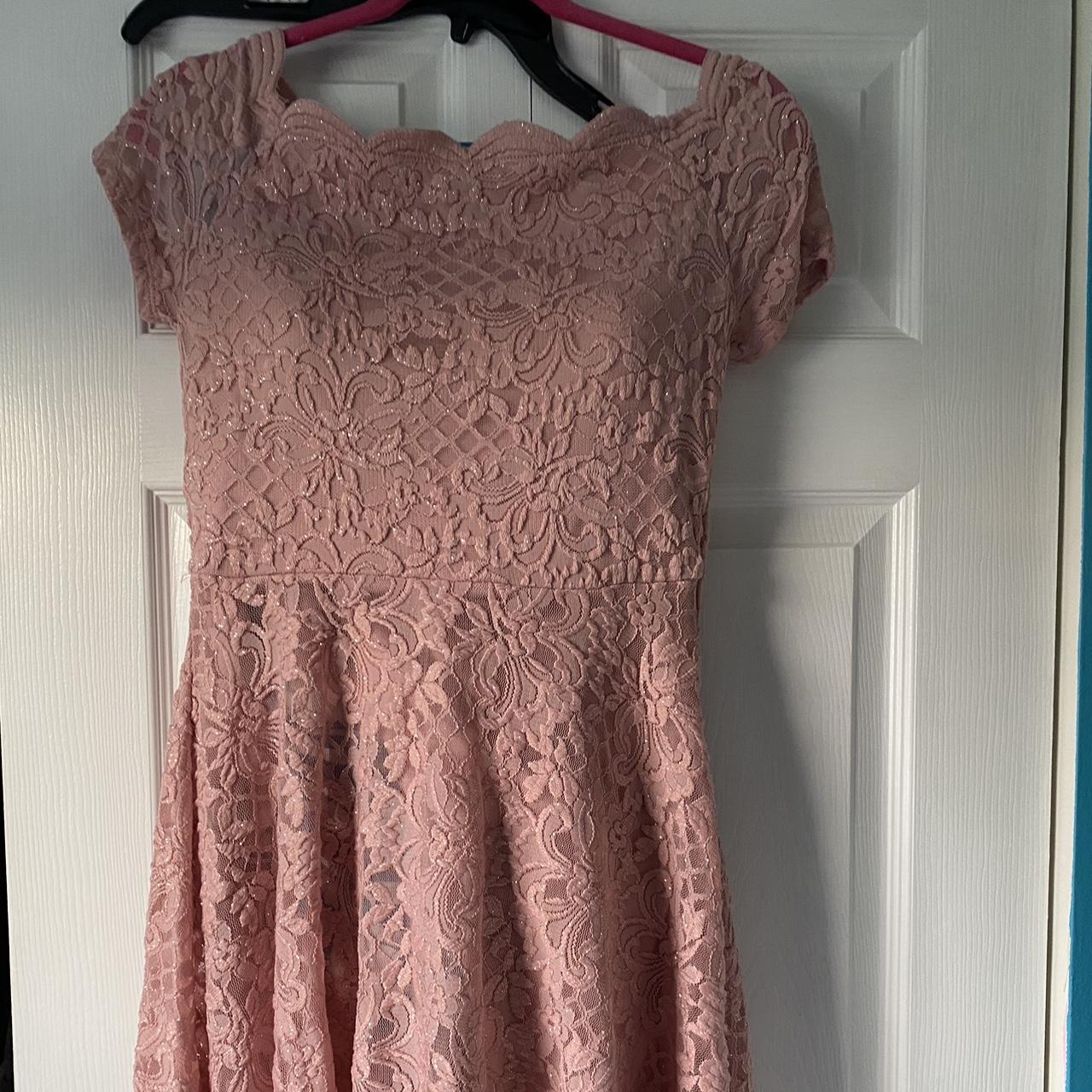 Pink city chic dress. Size 8 - Depop