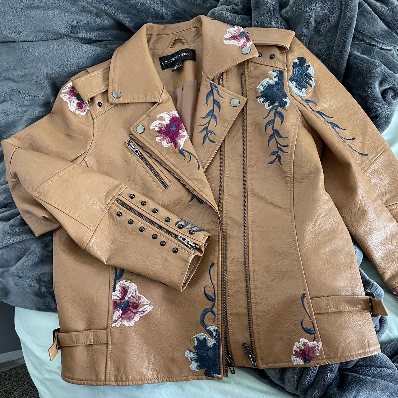 Colleen lopez outlet faux leather jacket