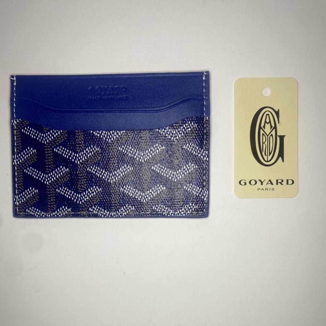 Navy Blue Goyard Card Holder Free Next Day... Depop