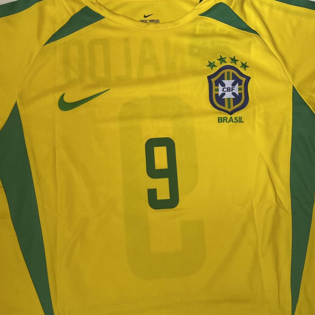 Nike Retro 2002 Brazil Ronaldo Jersey Retro/Vintage... - Depop