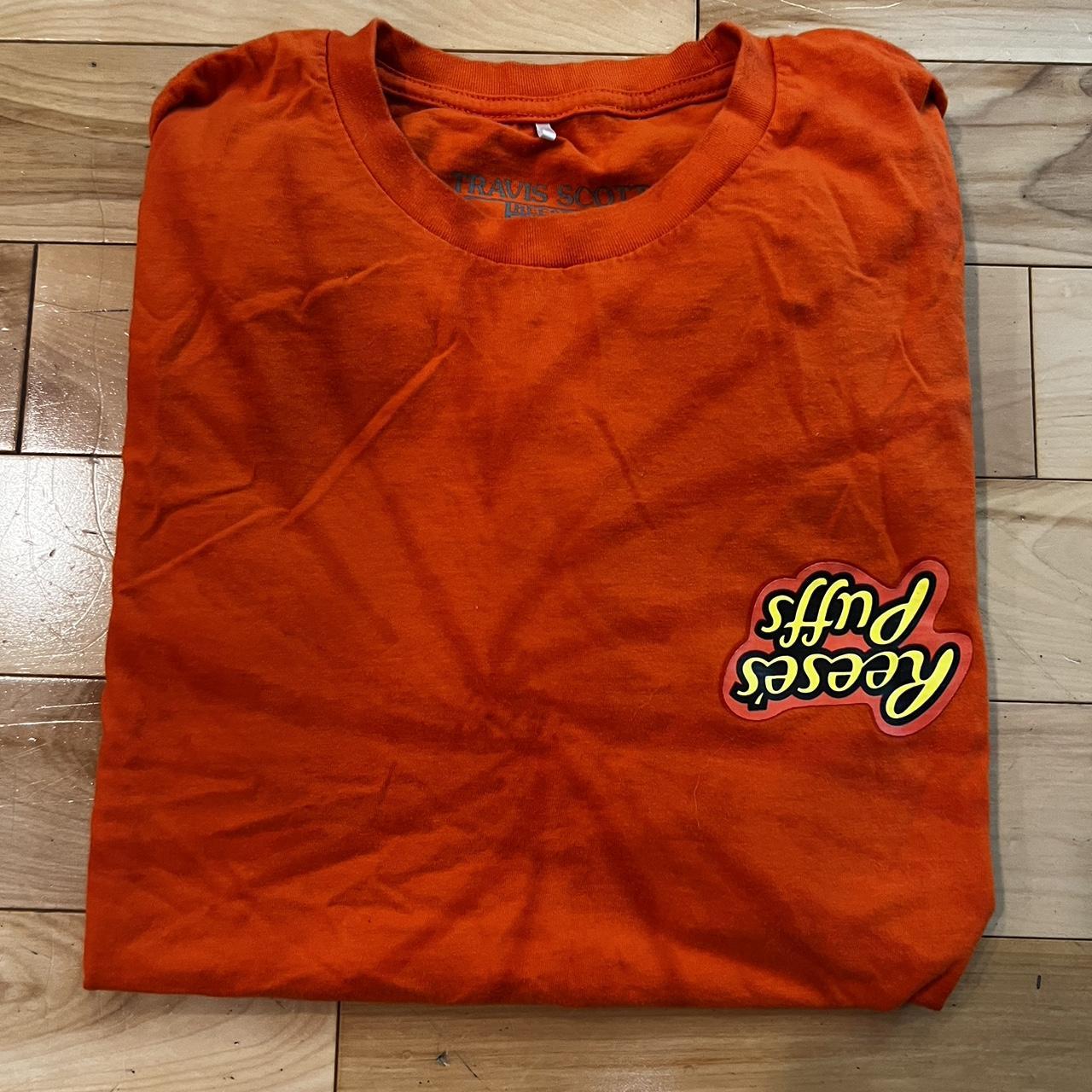 Travis Scott Men's Orange T-shirt | Depop