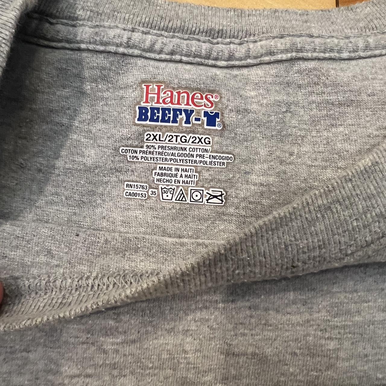 Hanes Men's Grey Tshirt Depop