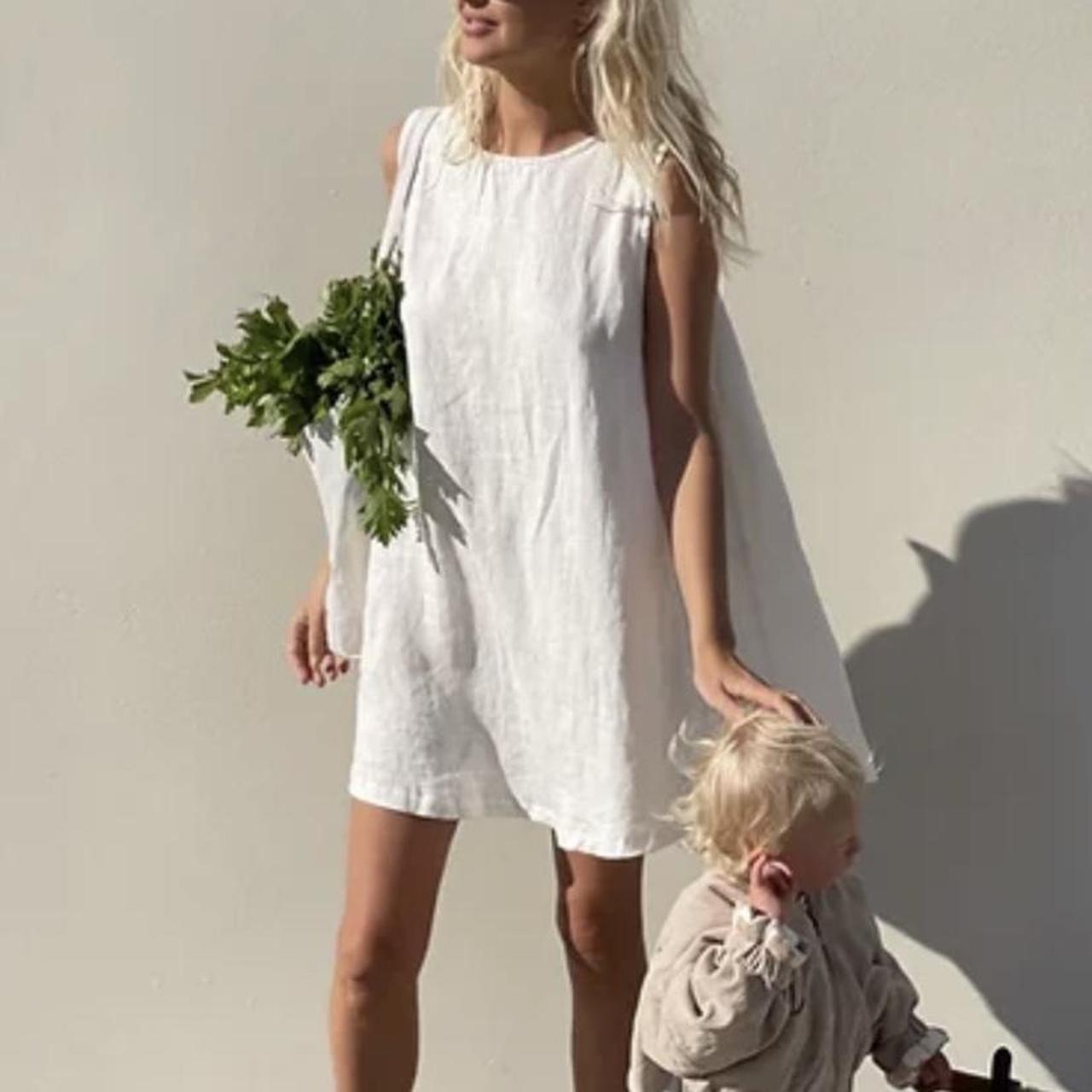 Opia Byron bay dress in a butter/ creamy colour.... Depop