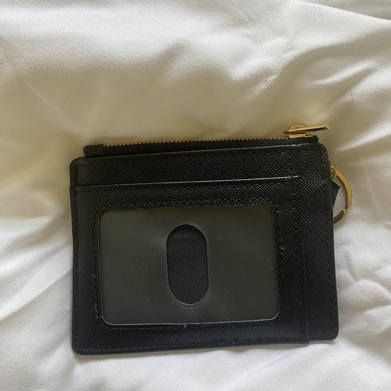 black card holder so cute & minimal - Depop