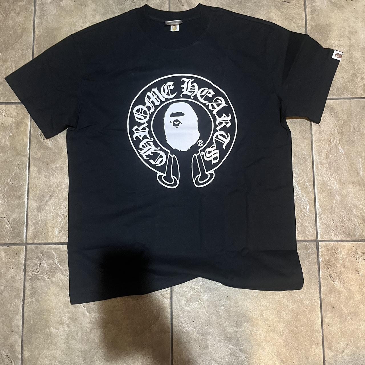 Bape Chrome hearts T-Shirt used but great condition... - Depop