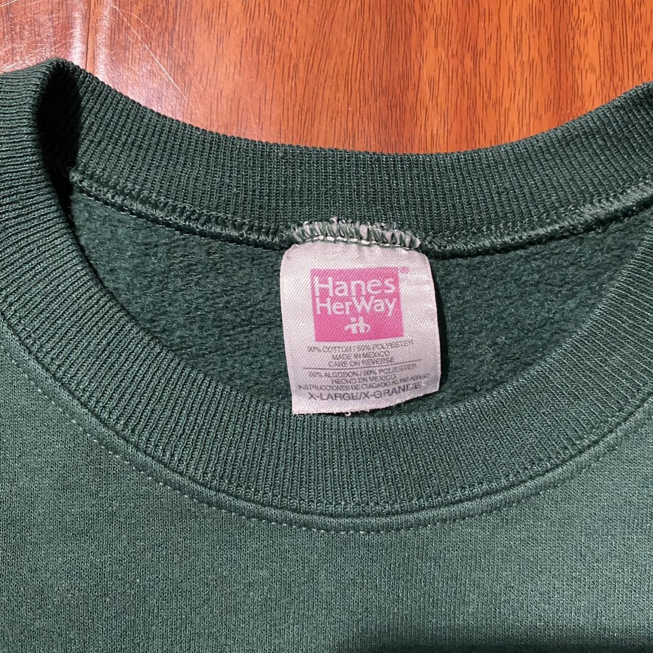 Hanes Green Crewneck • Size: Large mens • Has a... - Depop