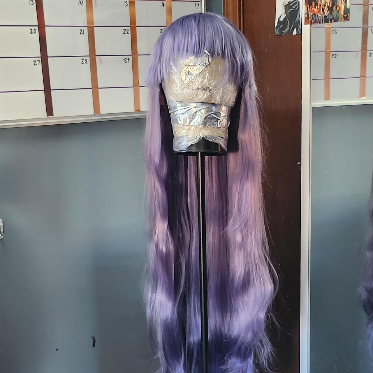 Long Dyed Purple Arda Wig Slightly Tangled Trimmed... - Depop