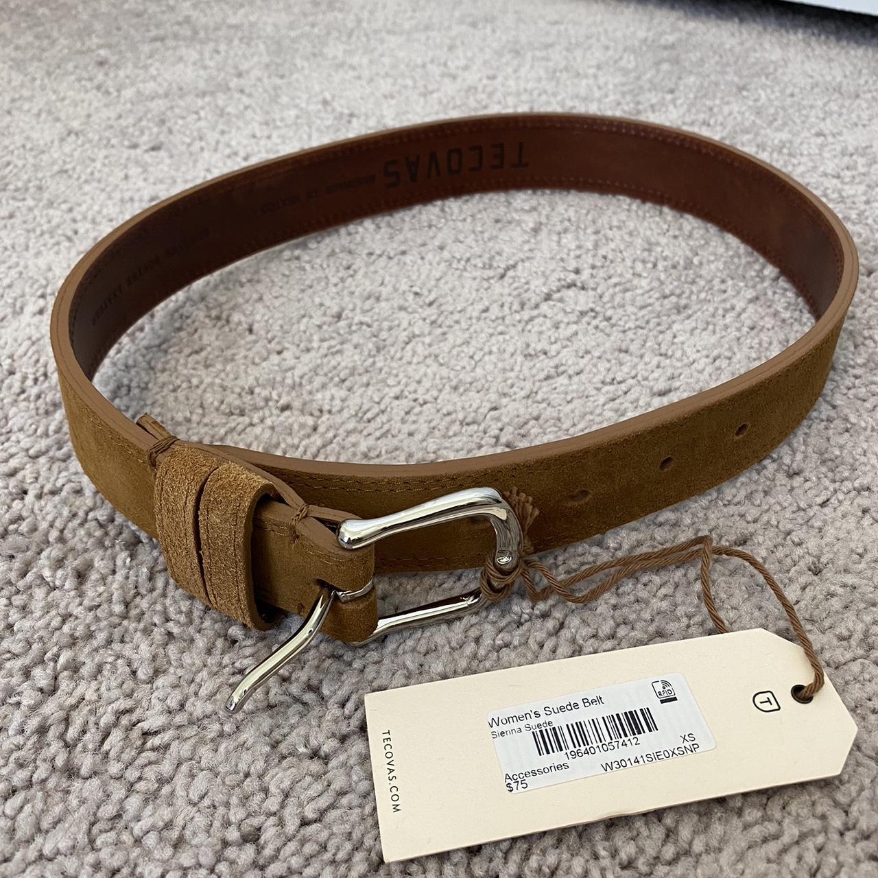 ladies tan belt