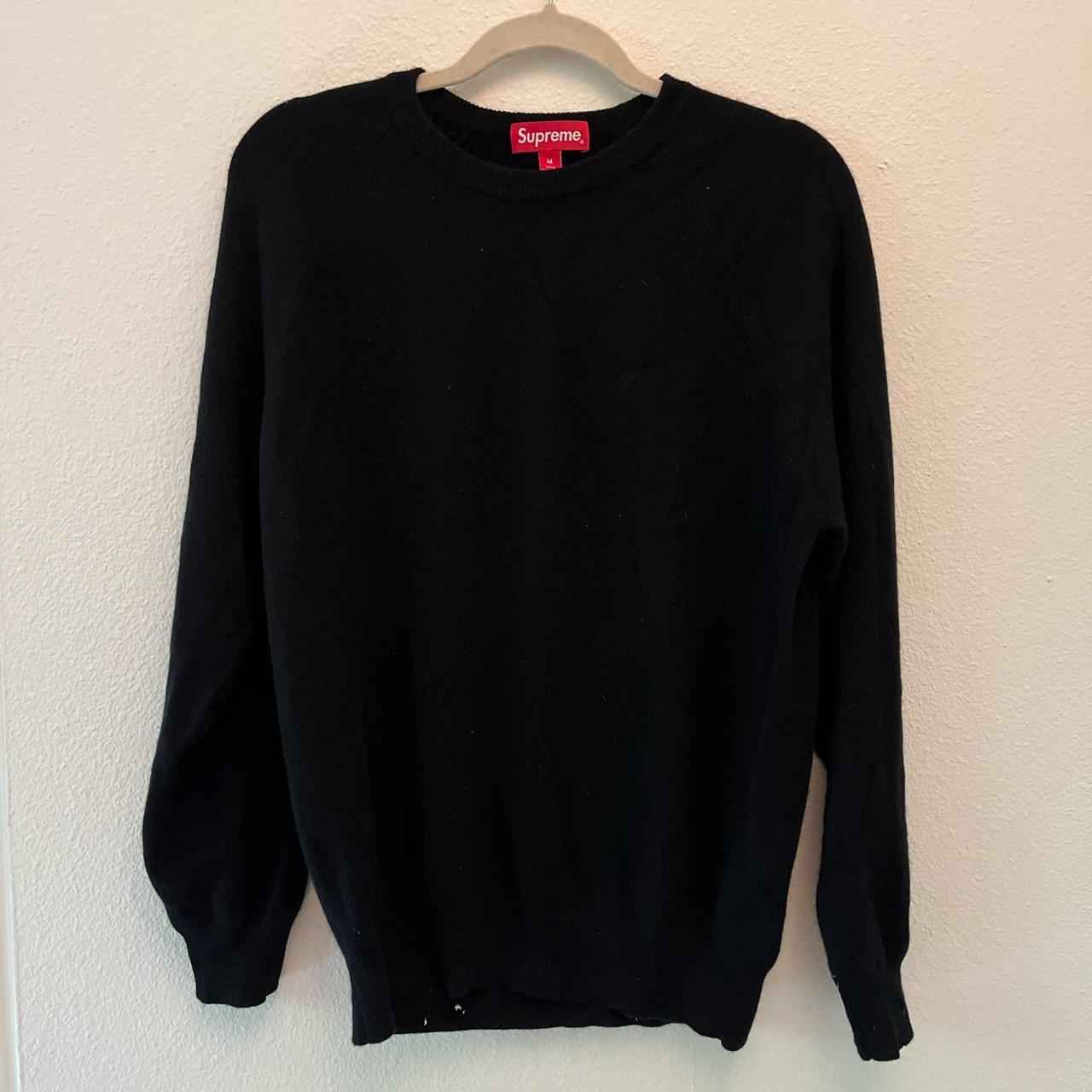 Medium Black Cashmere Supreme Sweater *AS IS* has... - Depop