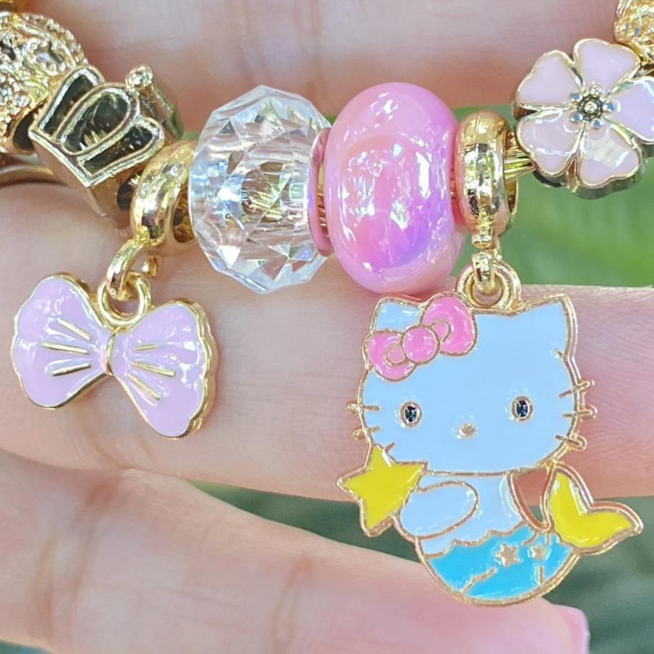 Hello kitty charm bracelet. Will not tarnish or turn