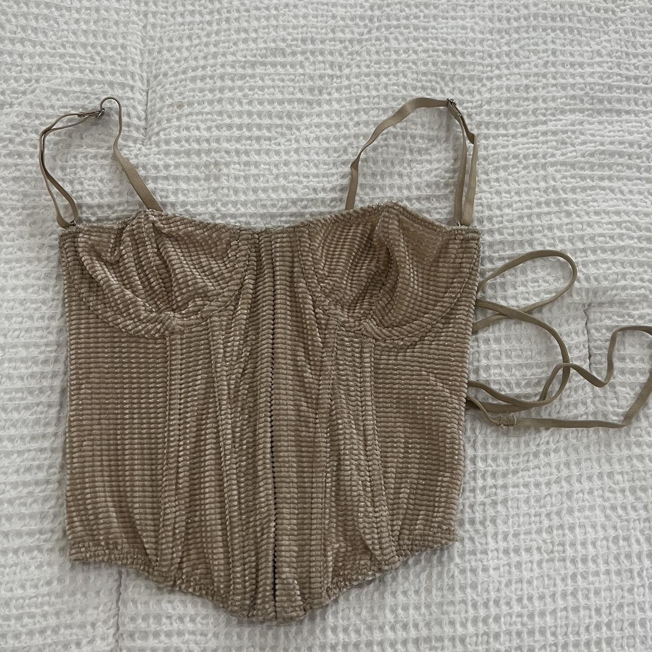 Out From Under Corduroy Corset Lightly worn, no... - Depop