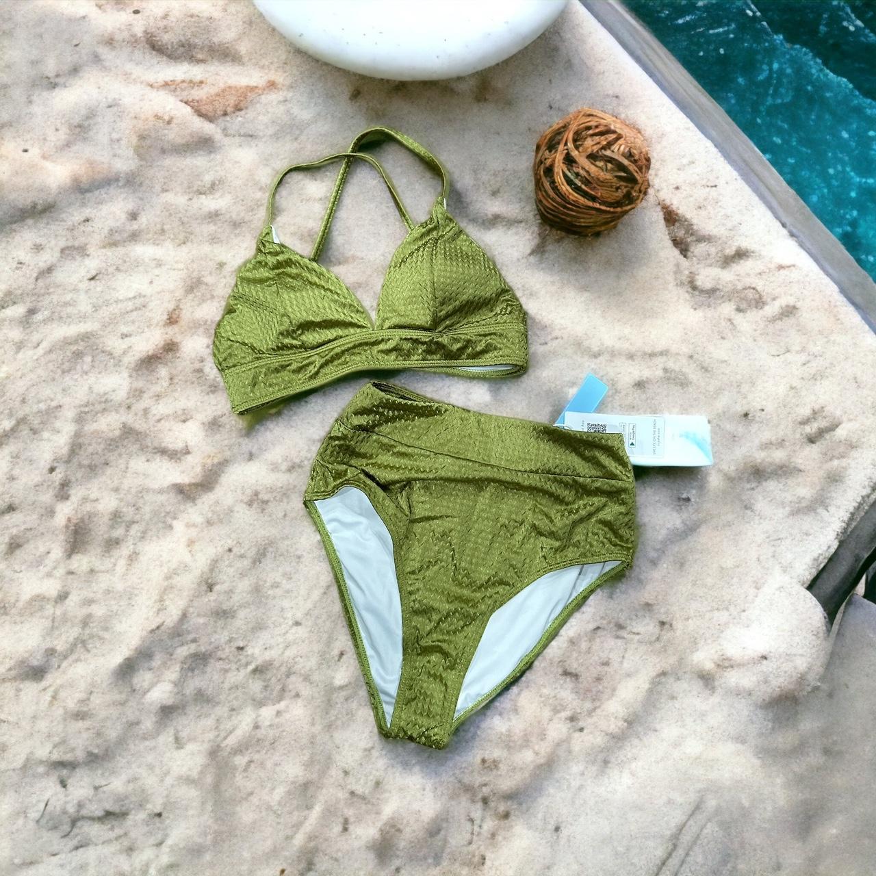 Cupshe two piece swimsuit Padded top. Highwasted... Depop