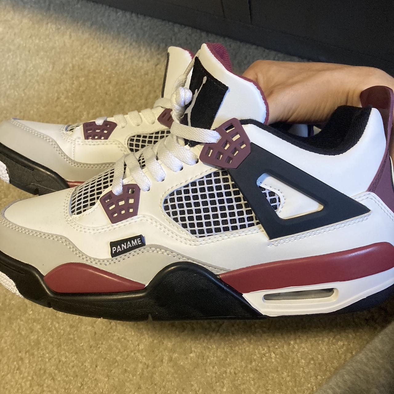 Jordan 4 Paname Retro x Paris Saint-Germain... - Depop