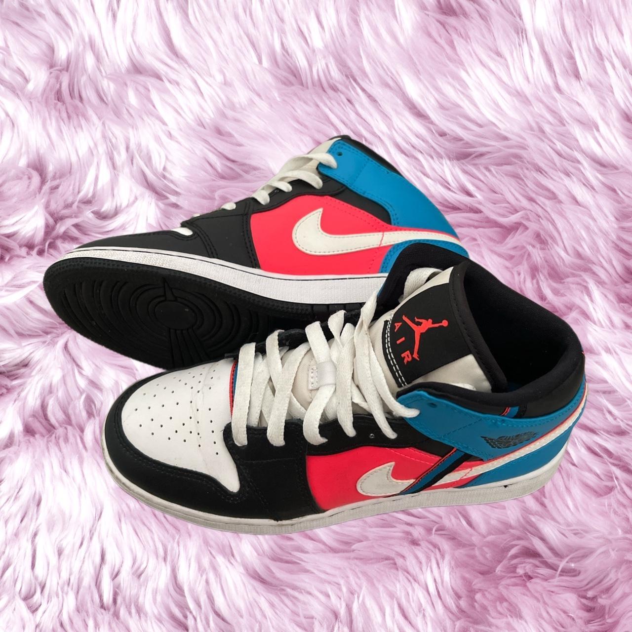 Cute Jordan 1 ribbon tricolor 1 mid shoes jordan