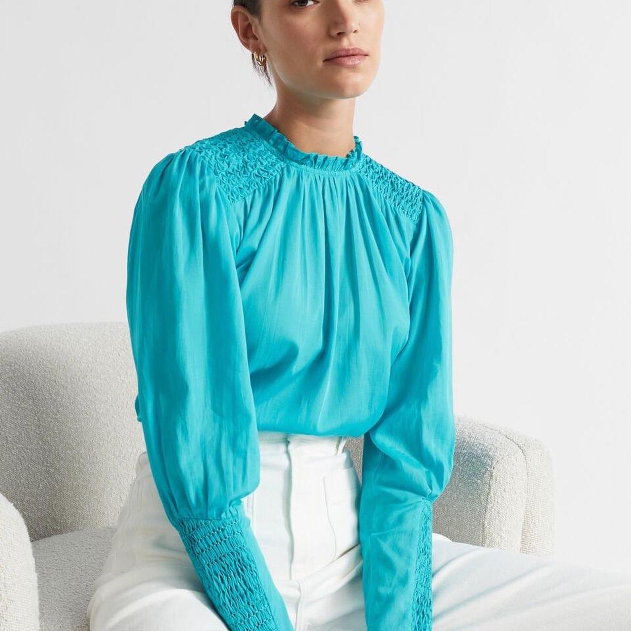 Seed Heritage Smocked Blouse RRP AUD 130 Depop