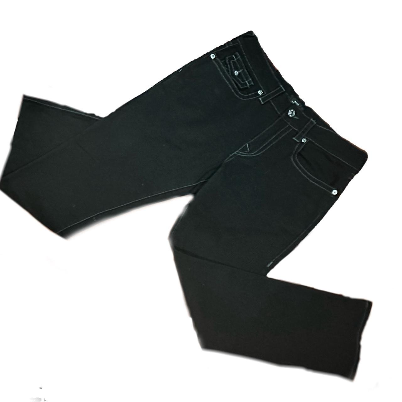 Black jeans 2024 white thread