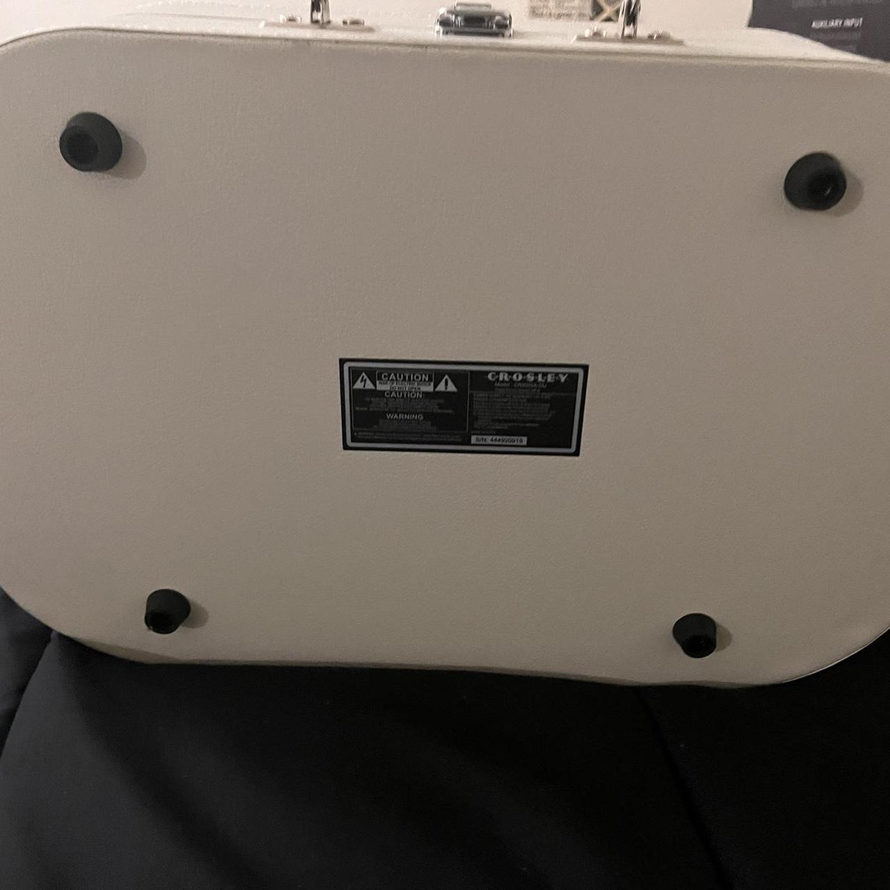 Crossley suitcase record player chords are missing,... Depop