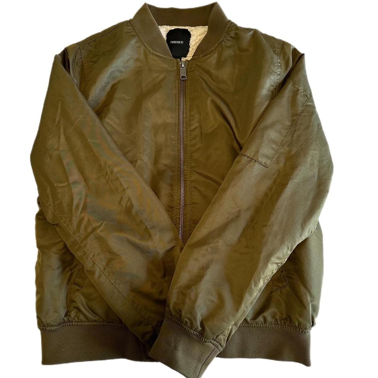Forever 21 olive green bomber jacket Clearance
