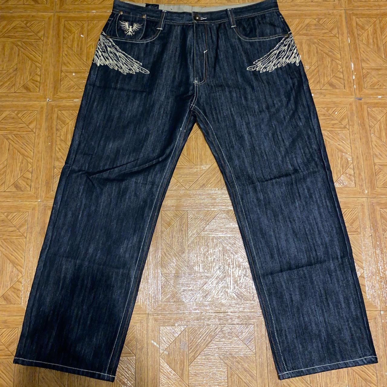 imperious delf trading wing jeans size 40/32 perfect... - Depop
