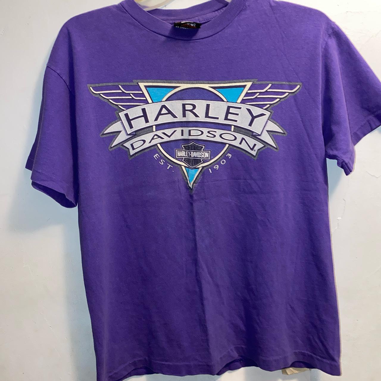 Vintage 90s Harley Davidson Tee Hanes Beefy-T - Depop