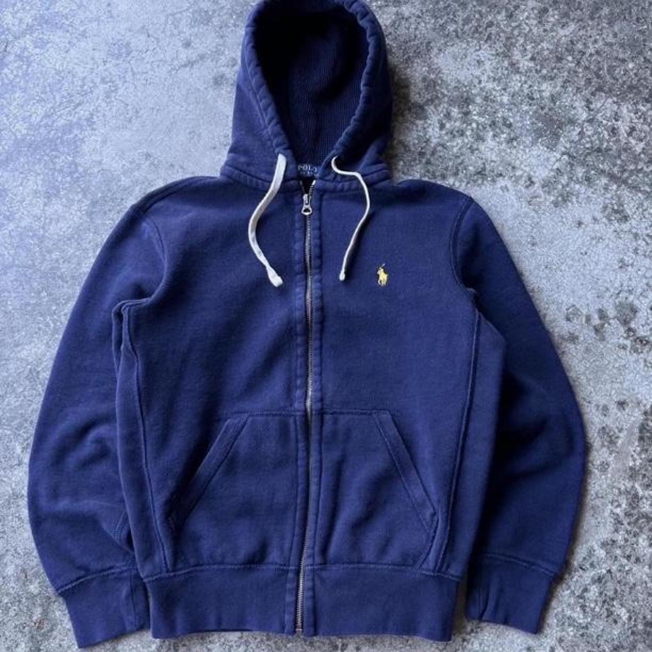 Vintage Ralph Lauren Zip Up Hoodie Sweatshirt Mens... - Depop