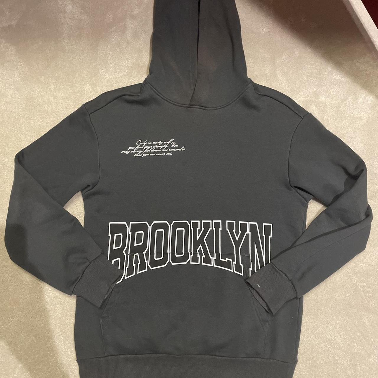 Graphic Cursive Streetwear Brooklyn Hoodie/Pull... - Depop