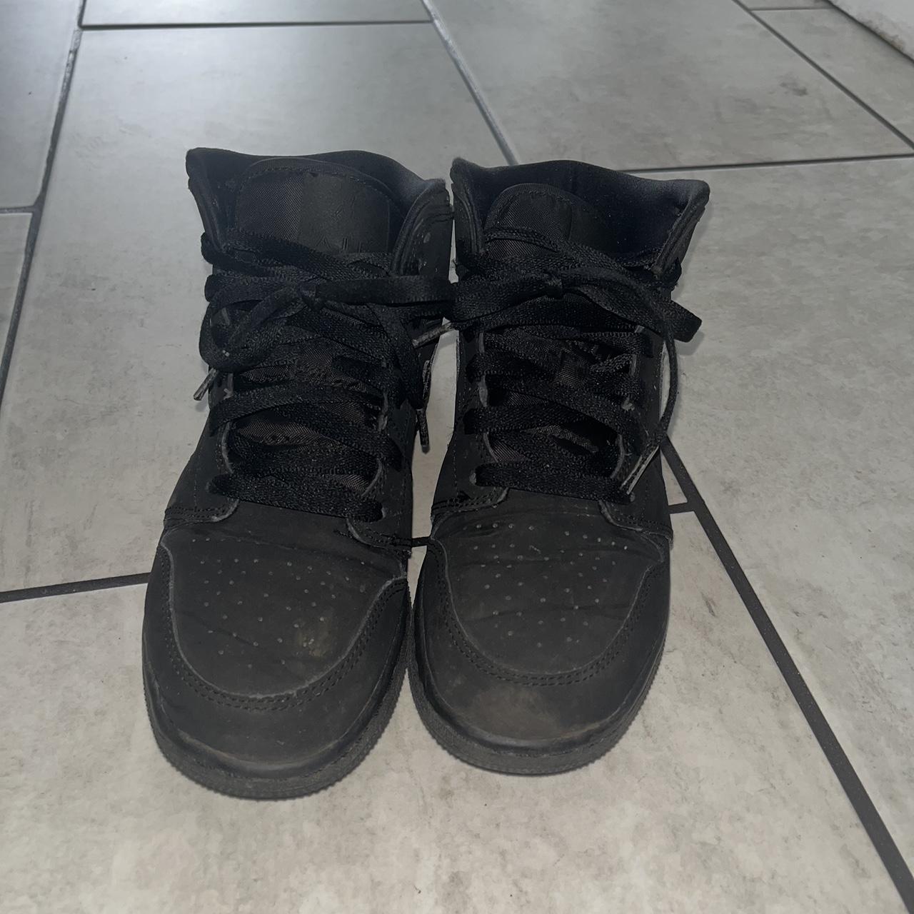 Black jordan 1s mid, will be cleaned before... - Depop