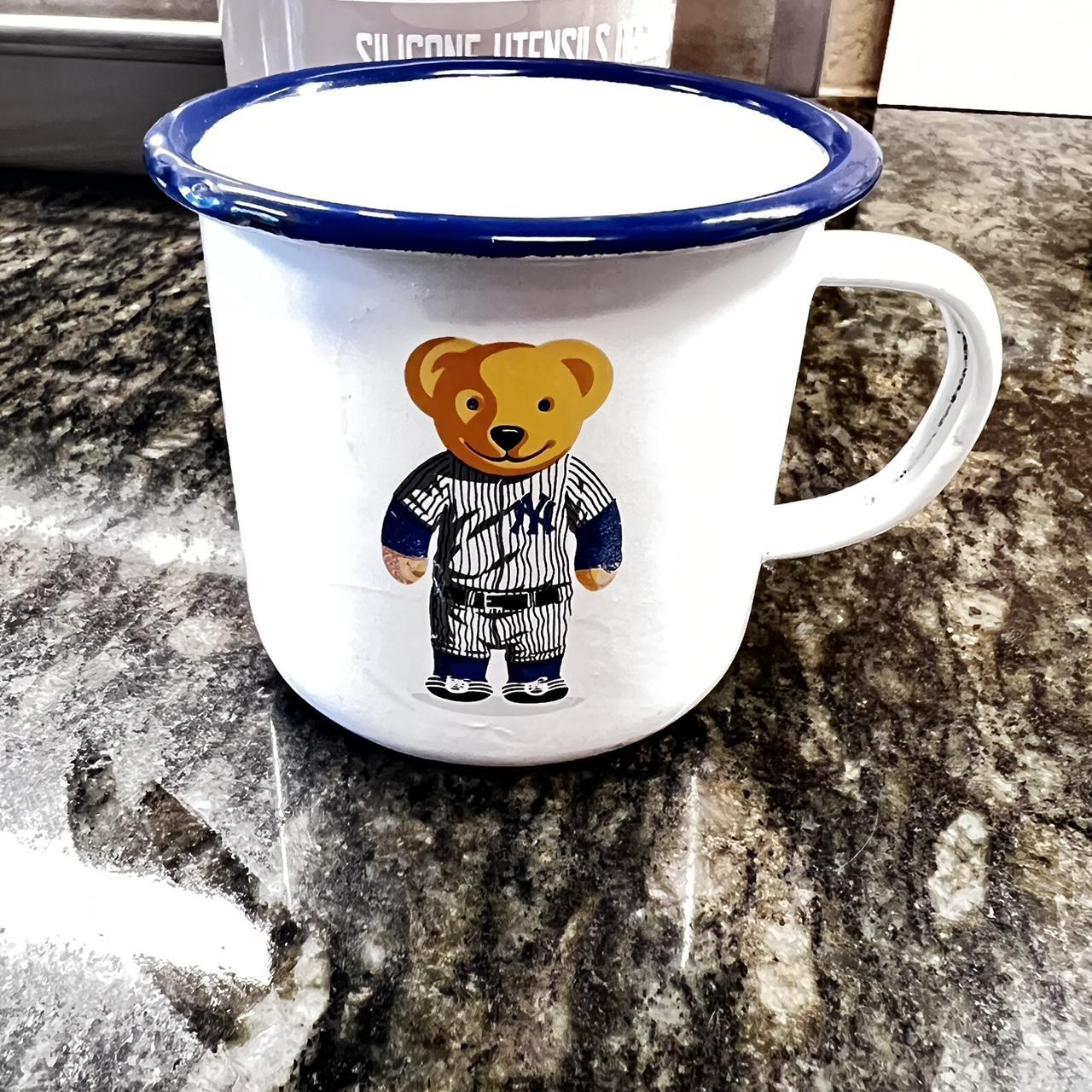 Polo Ralph Lauren bear mug white and blue. Depop