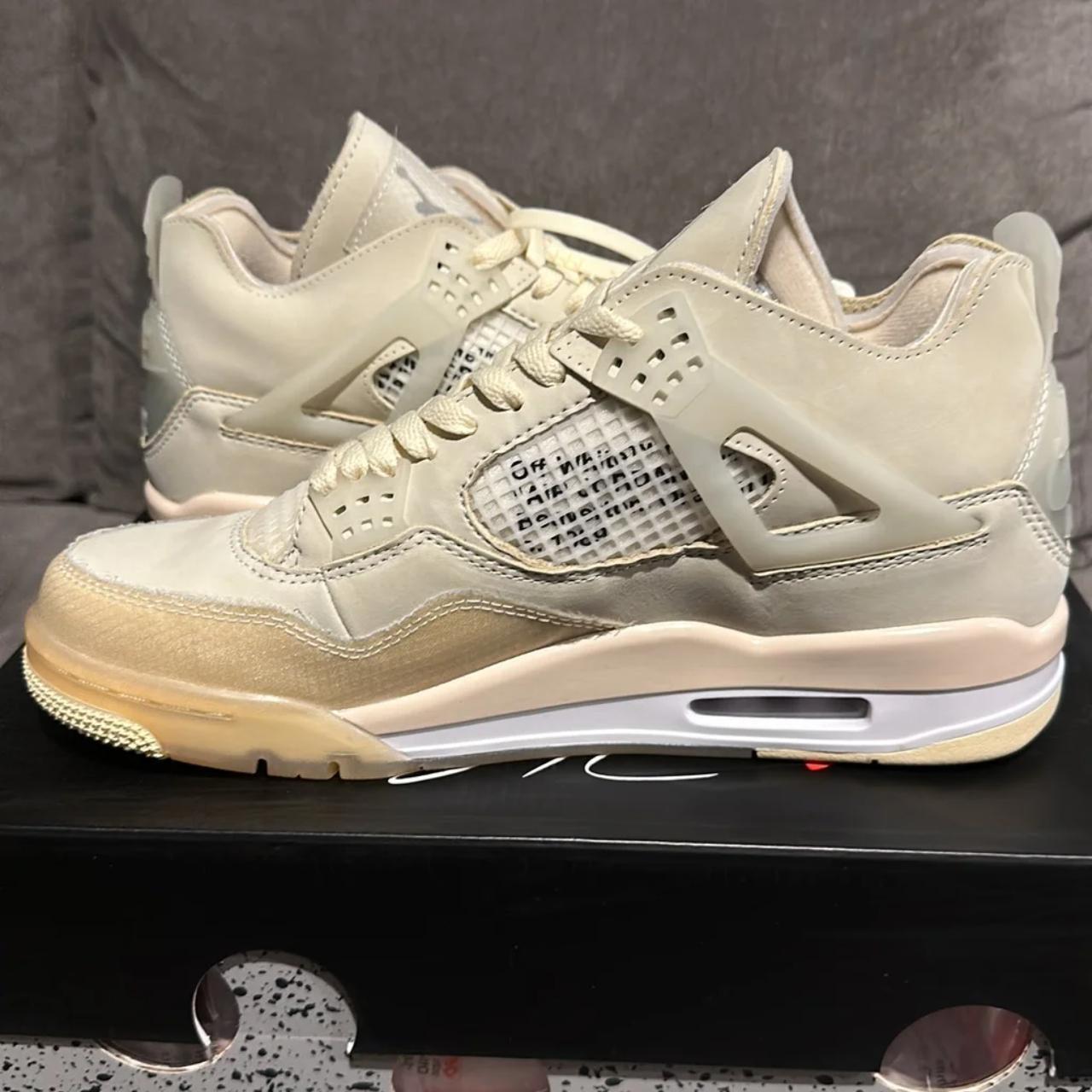 Off-White Jordan 4 Brand new off-white Jordan 4s... - Depop