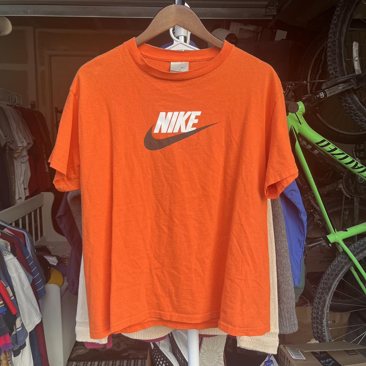 Vintage Retro Nike Checkmark Y2K Graphic T-Shirt.... - Depop